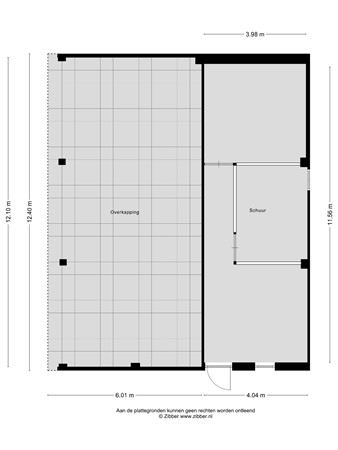 Plattegrond - Oud Emmeloorderweg 24, 8319 AE Schokland - Landgoed Schokland plattegrond kapschuur en aangebouwde stalruimte.jpg
